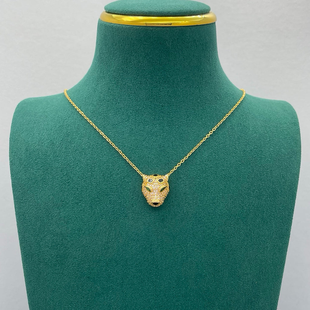 [Cadisa] PANTHERE FULL DIAMOND NECKLACE