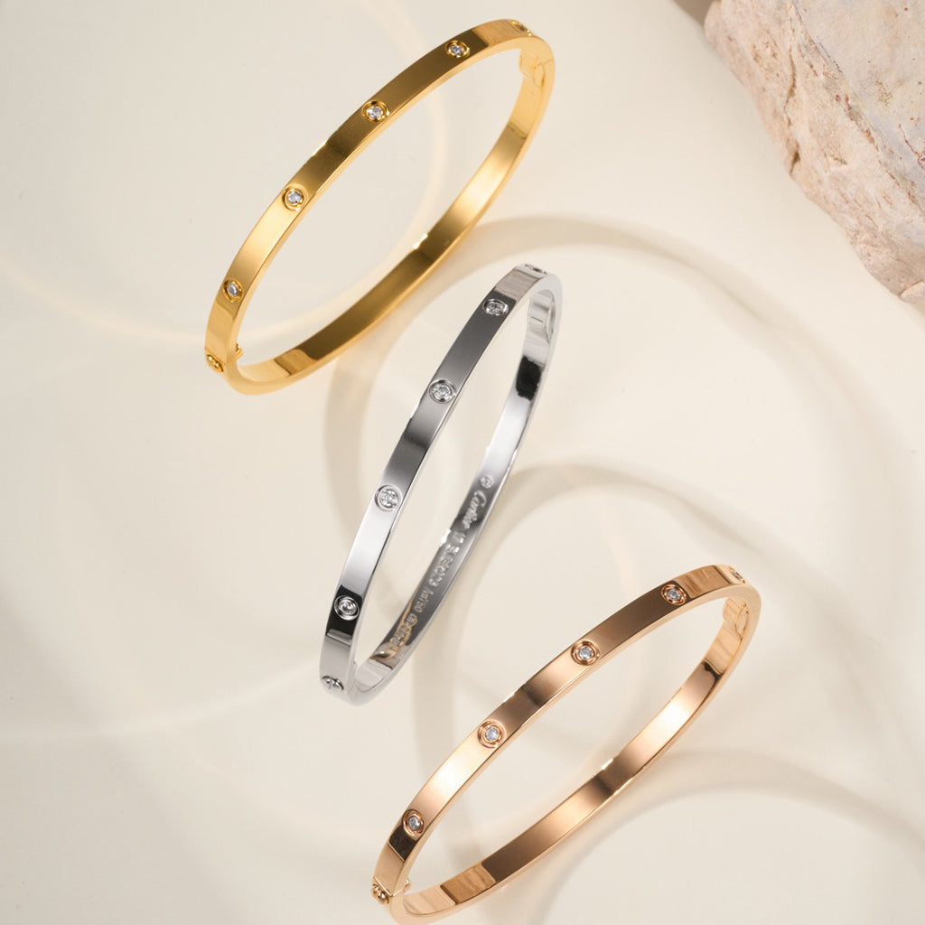 [Cadisa] LOVE BRACELET 3.65MM 10 DIAMONDS