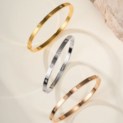 [Cadisa] LOVE BRACELET 3.65MM 10 DIAMONDS