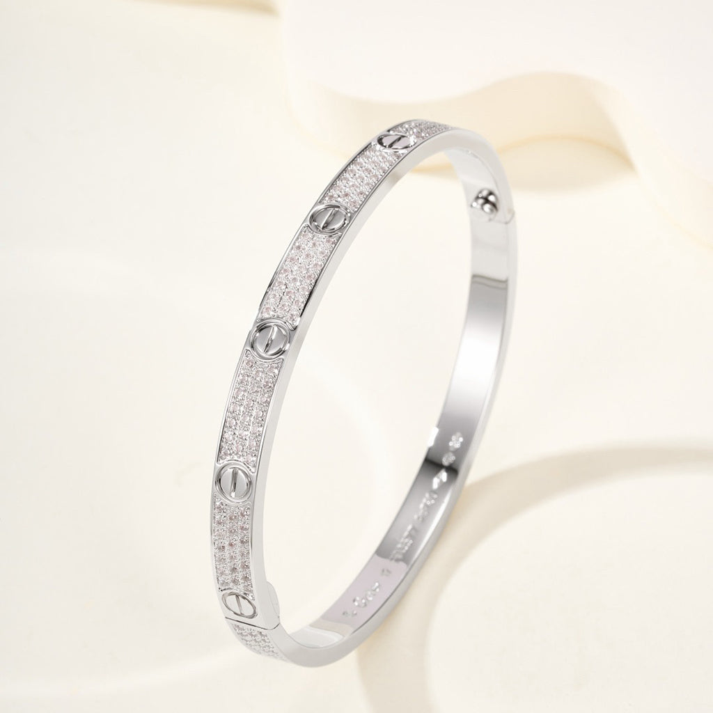 [Cadisa] LOVE BRACELET 4.8MM DIAMOND-PAVED