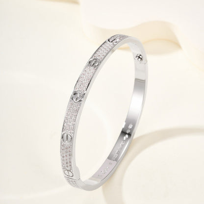 [Cadisa] LOVE BRACELET 4.8MM DIAMOND-PAVED