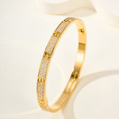 [Cadisa] LOVE BRACELET 4.8MM DIAMOND-PAVED