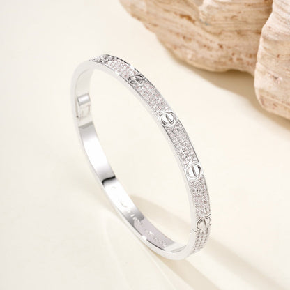 [Cadisa] LOVE BRACELET 4.8MM DIAMOND-PAVED