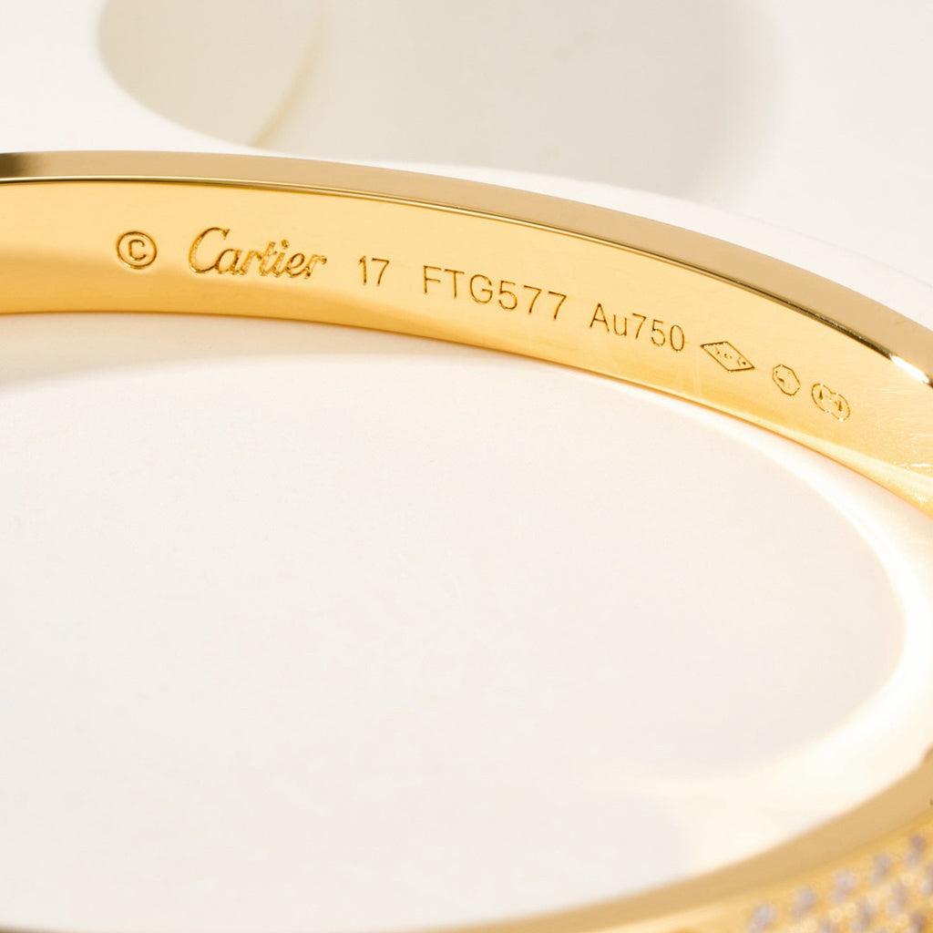 [Cadisa] LOVE BRACELET 4.8MM DIAMOND-PAVED