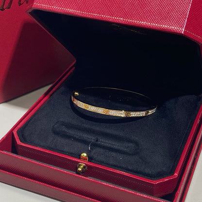 [Cadisa] LOVE BRACELET 3.65MM DIAMOND-PAVED