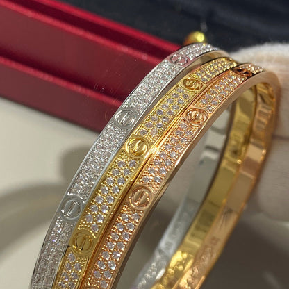 [Cadisa] LOVE BRACELET 3.65MM DIAMOND-PAVED