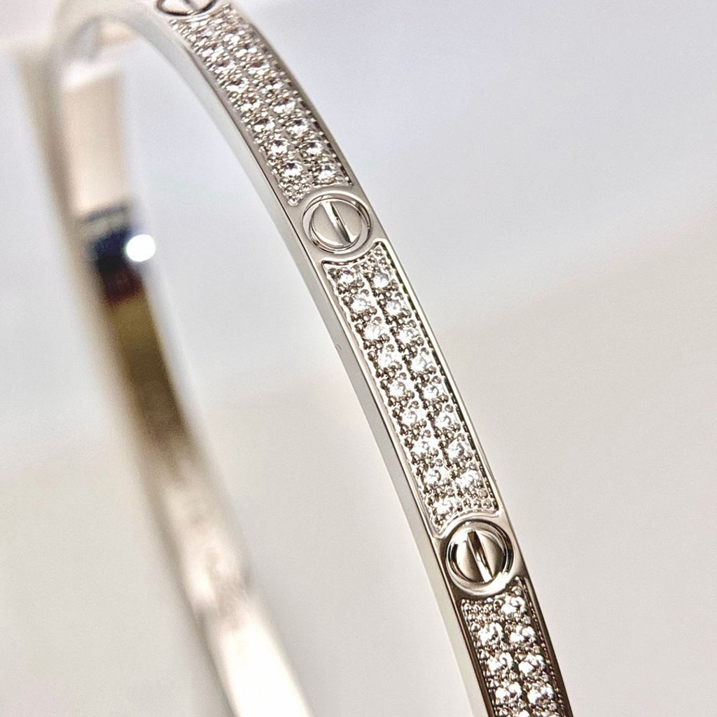 [Cadisa] LOVE BRACELET 3.65MM DIAMOND-PAVED