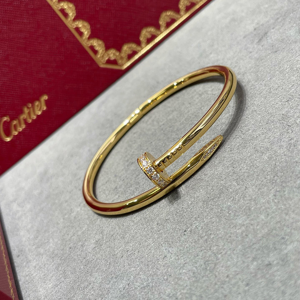 [Cadisa] LOVE Classic & JUSTE Diamond Bracelet Stack Set