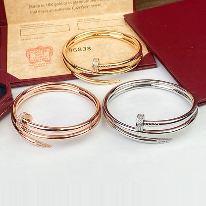 [Cadisa] JUSTE BRACELET 3.5MM DOUBLE ROW DIAMOND