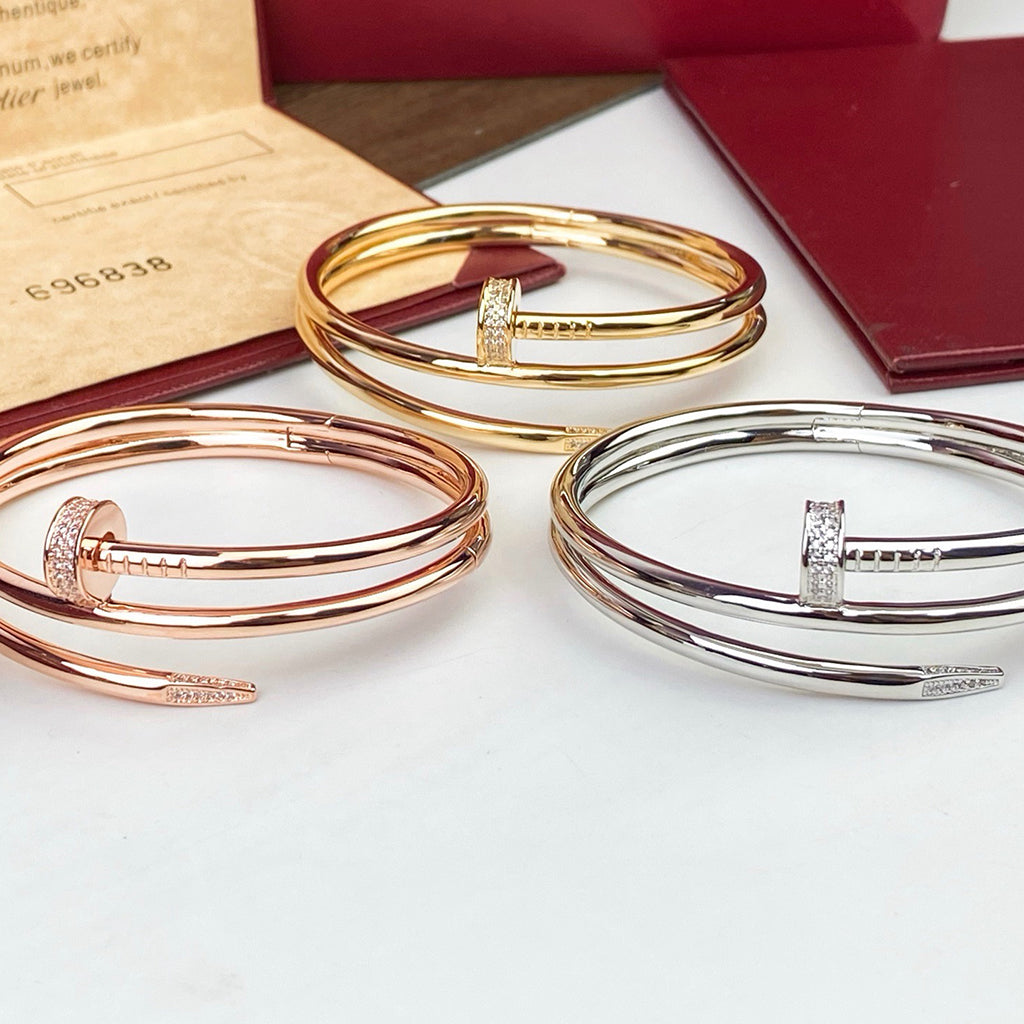 [Cadisa] JUSTE BRACELET 3.5MM DOUBLE ROW DIAMOND