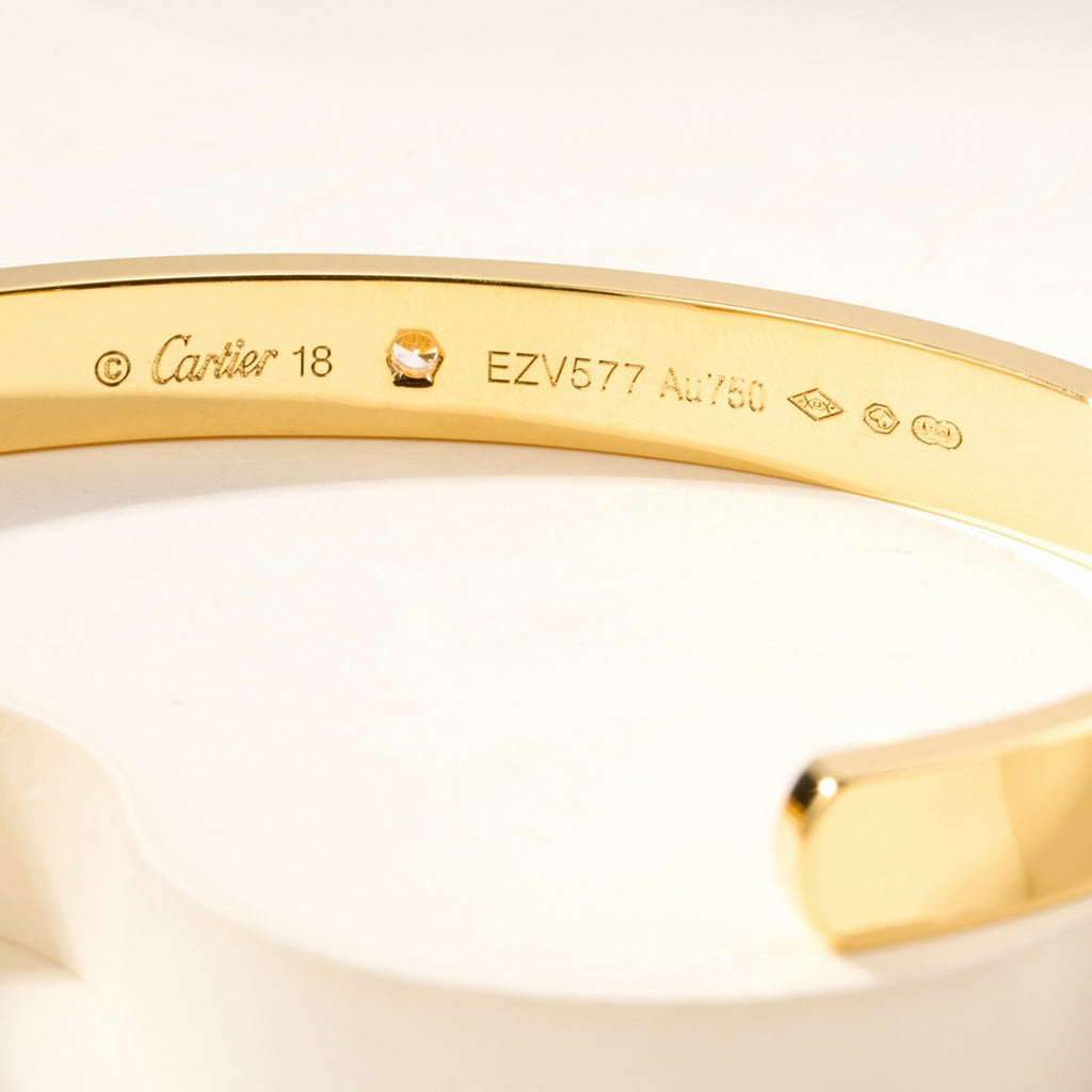[Cadisa] LOVE BRACELET 6.1MM 1 DIAMOND OPEN CUFF