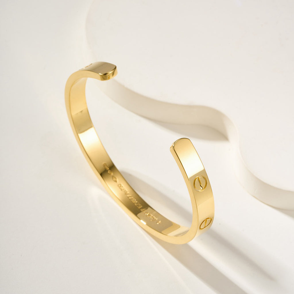 [Cadisa] LOVE BRACELET 6.1MM OPEN CUFF