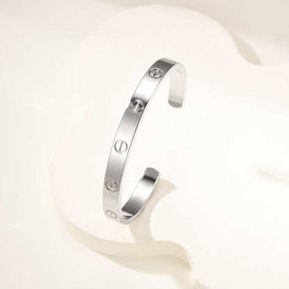 [Cadisa] LOVE BRACELET 6.1MM OPEN CUFF