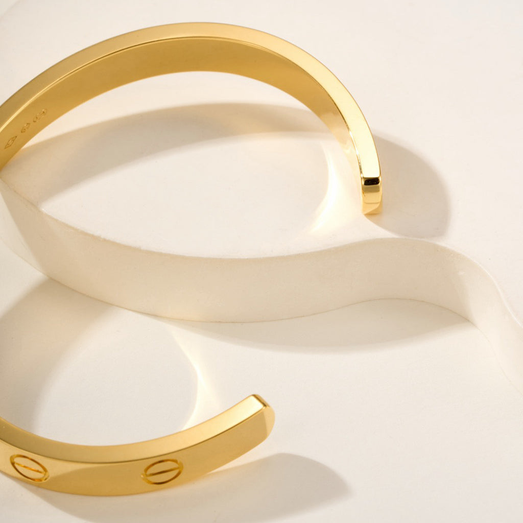 [Cadisa] LOVE BRACELET 6.1MM OPEN CUFF