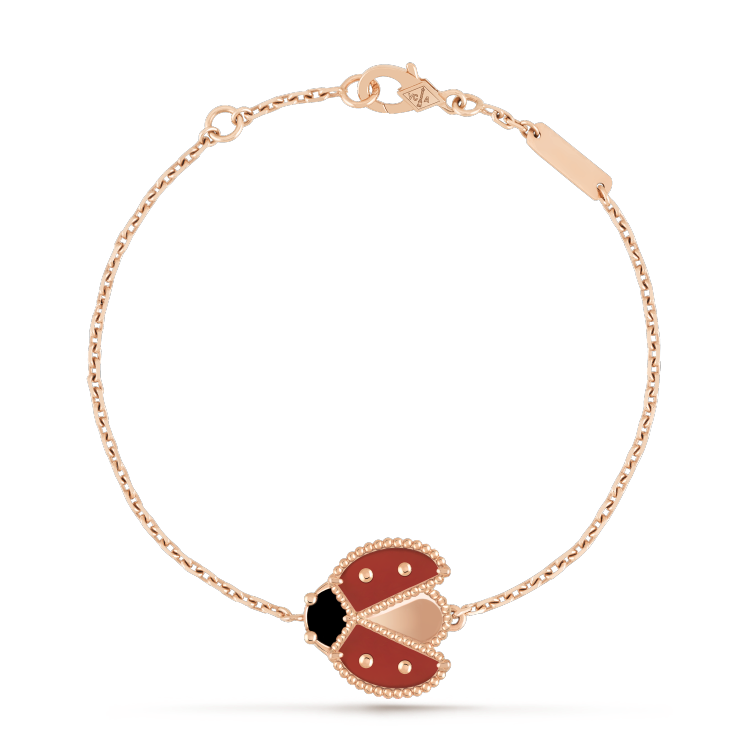 [Cadisa]LUCKY SPRING 1 MOTIF PINK GOLD BRACELET
