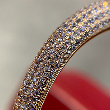 [Cadisa] PANTHERE HALF DIAMOND OPEN BRACELET