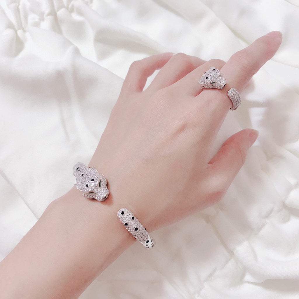 [Cadisa] PANTHERE BIG BRACELET DIAMONDS