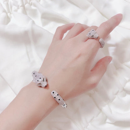 [Cadisa] PANTHERE BIG BRACELET DIAMONDS