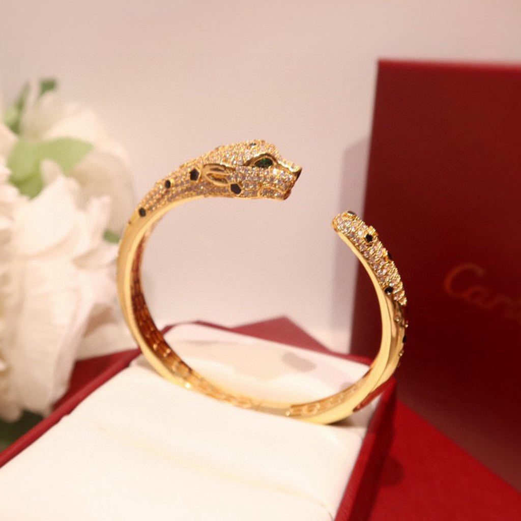 [Cadisa] PANTHERE BIG BRACELET DIAMONDS