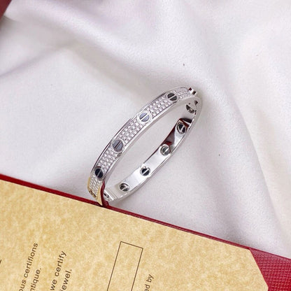[Cadisa] LOVE BRACELET 6.1MM DIAMOND-PAVED CERAMIC