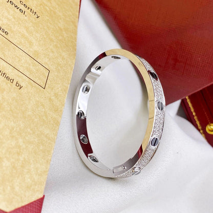[Cadisa] LOVE BRACELET 6.1MM DIAMOND-PAVED CERAMIC