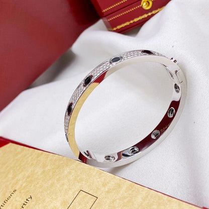 [Cadisa] LOVE BRACELET 6.1MM DIAMOND-PAVED CERAMIC