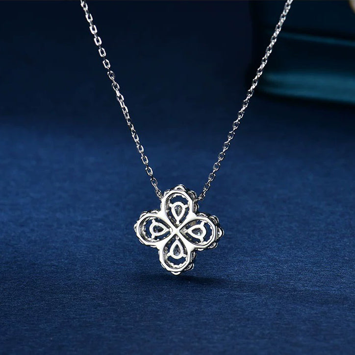 [Cadisa]LOOP NECKLACE FULL MOTIF DIAMOND 16MM MULTIPLE COLORS
