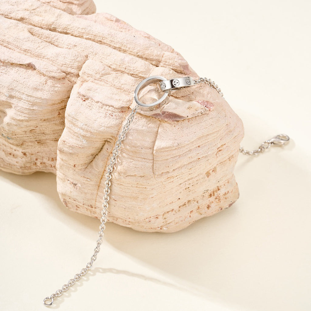 [Cadisa] LOVE BRACELET DOUBLE RING