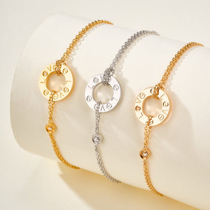 [Cadisa] LOVE BRACELET 2 DIAMOND