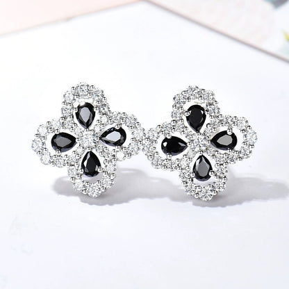 [Cadisa]LOOP EARRINGS FULL MOTIF DIAMOND 16MM