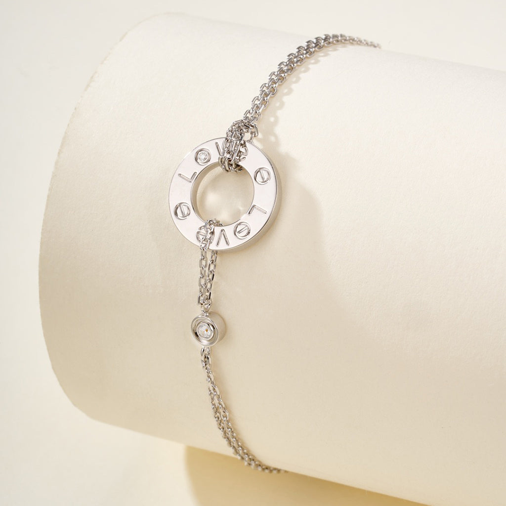 [Cadisa] LOVE BRACELET 2 DIAMOND