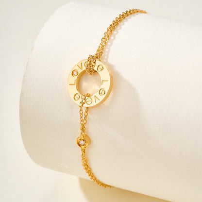 [Cadisa] LOVE BRACELET 2 DIAMOND