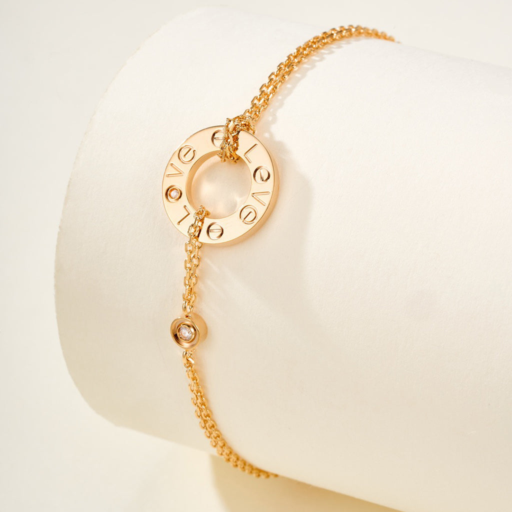 [Cadisa] LOVE BRACELET 2 DIAMOND