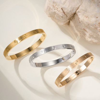 [Cadisa] LOVE BRACELET 6.1MM BRUSHED