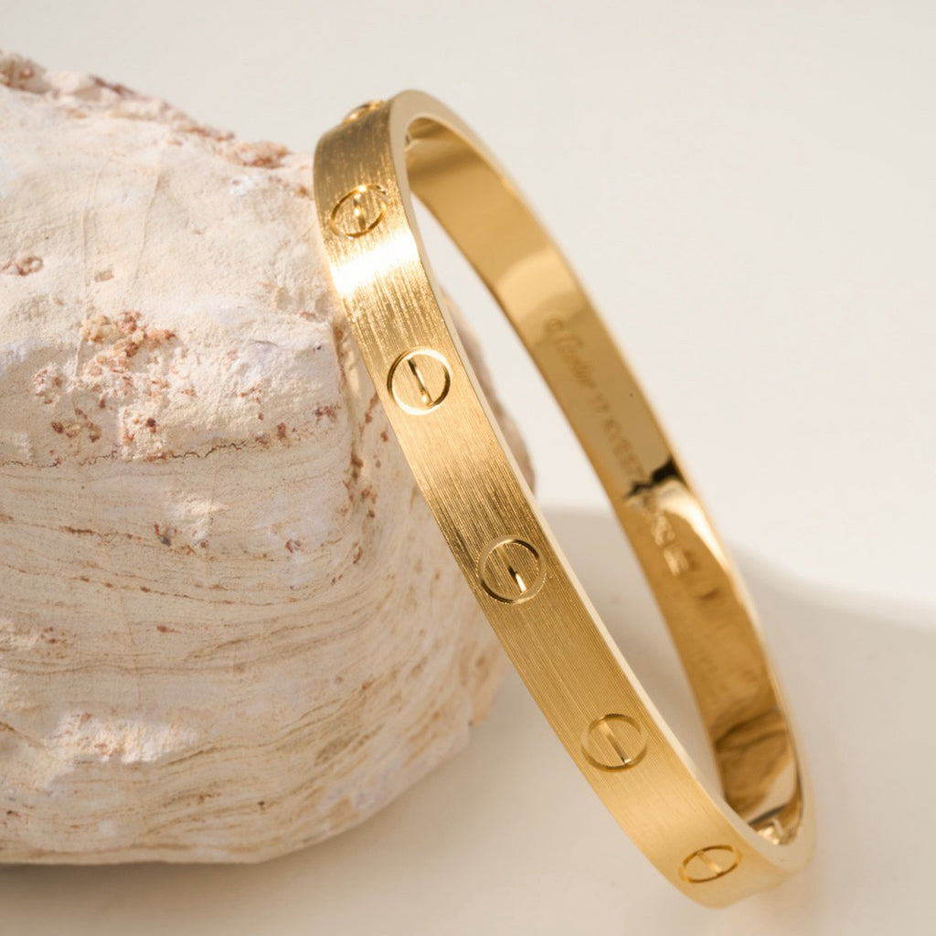 [Cadisa] LOVE BRACELET 6.1MM BRUSHED