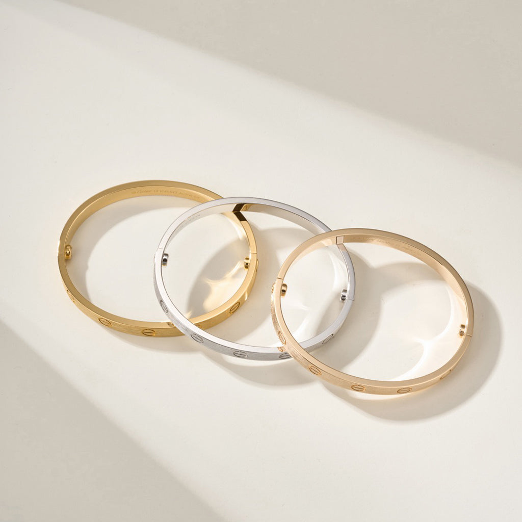 [Cadisa] LOVE BRACELET 6.1MM BRUSHED