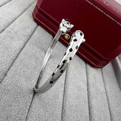 [Cadisa] PANTHERE DOUBLE HEADED OPEN BRACELET