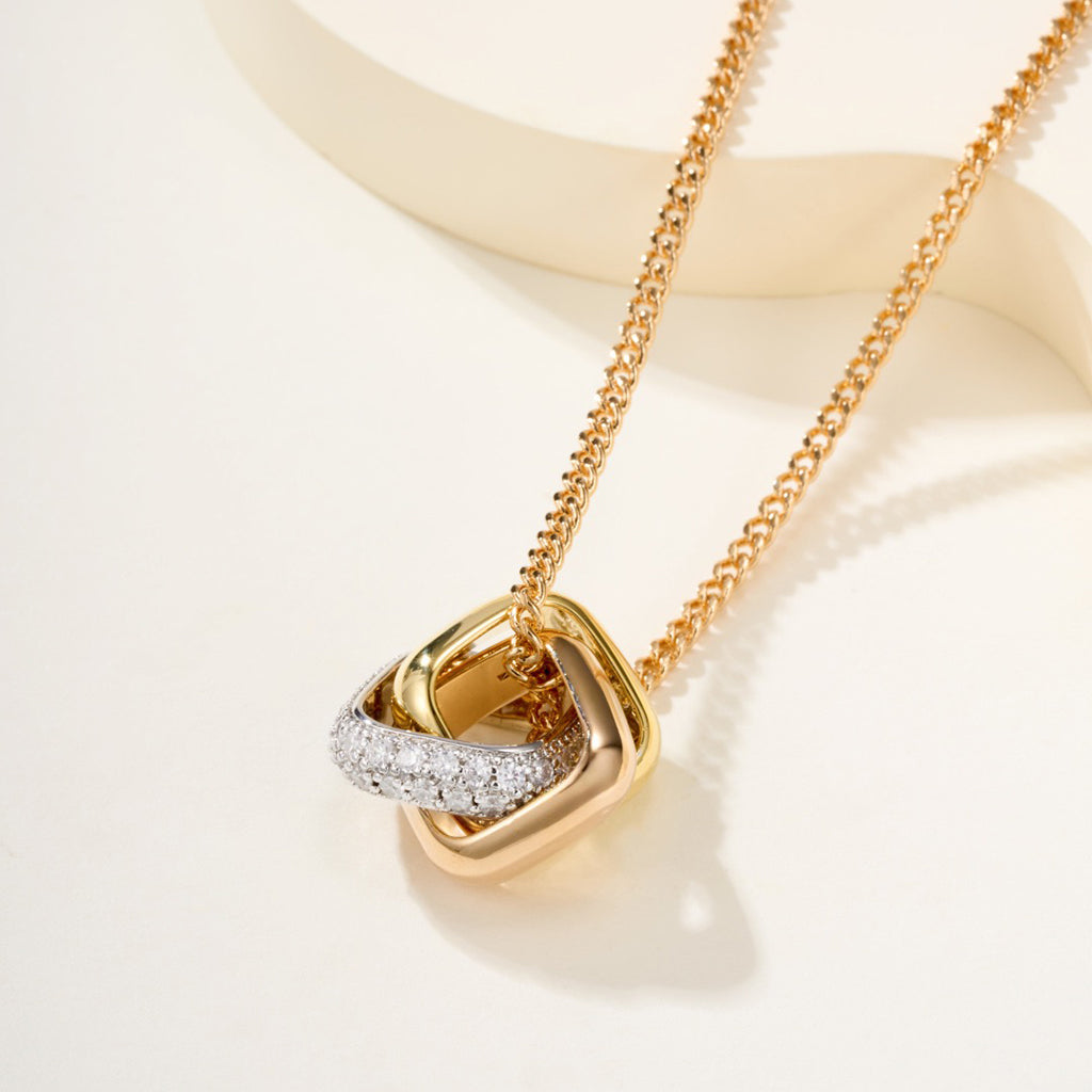 [Cadisa] TRINITY CUSHION NECKLACE COLLECTION