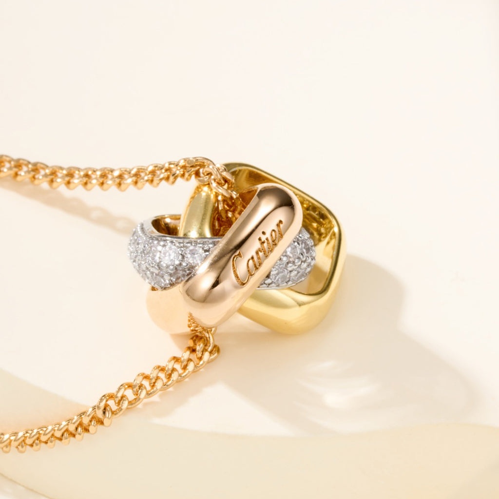 [Cadisa] TRINITY CUSHION NECKLACE COLLECTION