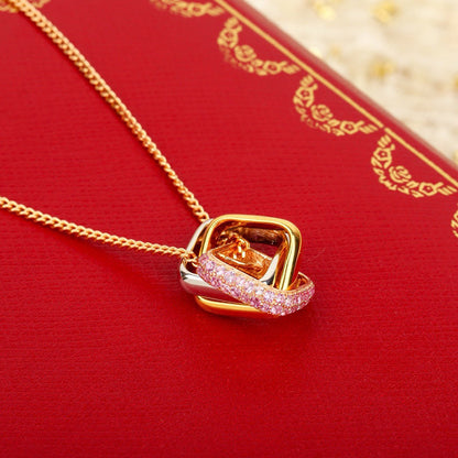 [Cadisa] TRINITY CUSHION NECKLACE COLLECTION
