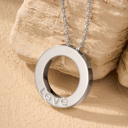 [Cadisa] LOVE NECKLACE 16MM  FULL DIAMOND