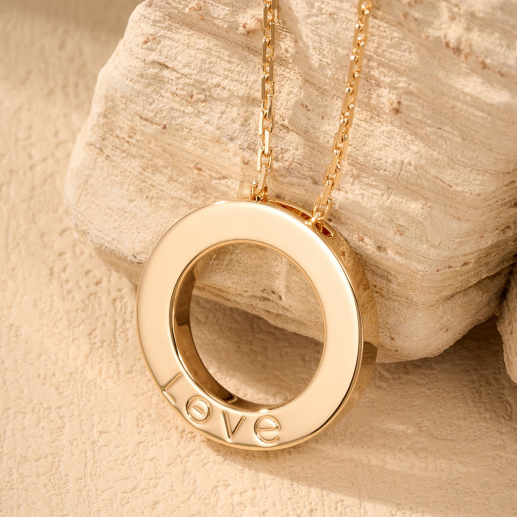 [Cadisa] LOVE NECKLACE 16MM  FULL DIAMOND