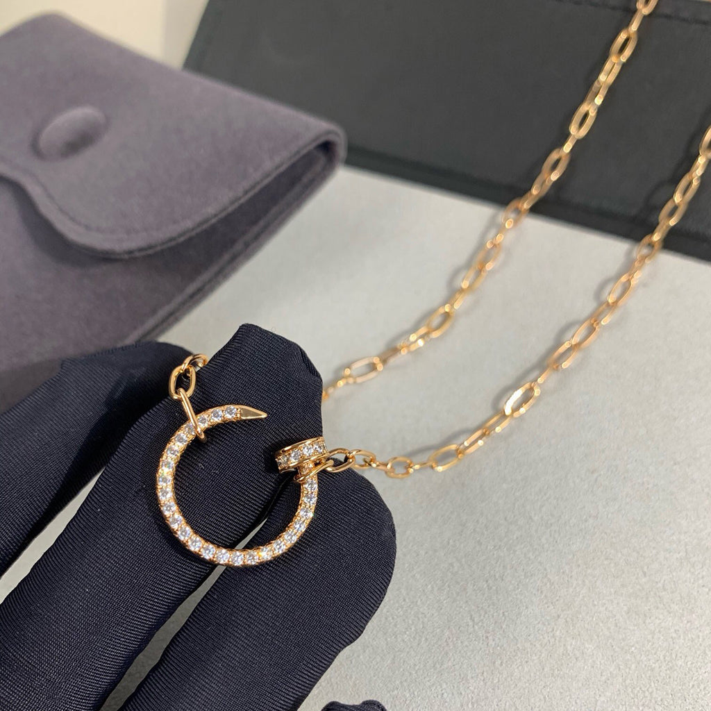 [Cadisa] JUSTE NECKLACE FULL DIAMONDS
