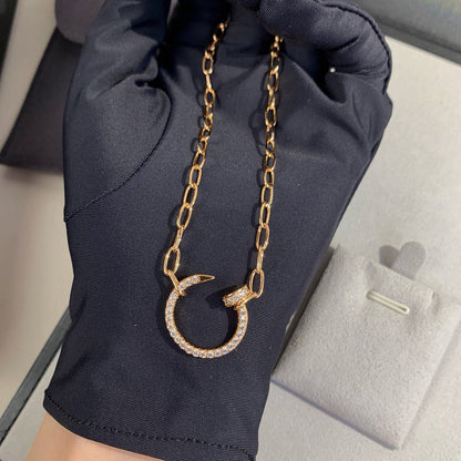 [Cadisa] JUSTE NECKLACE FULL DIAMONDS