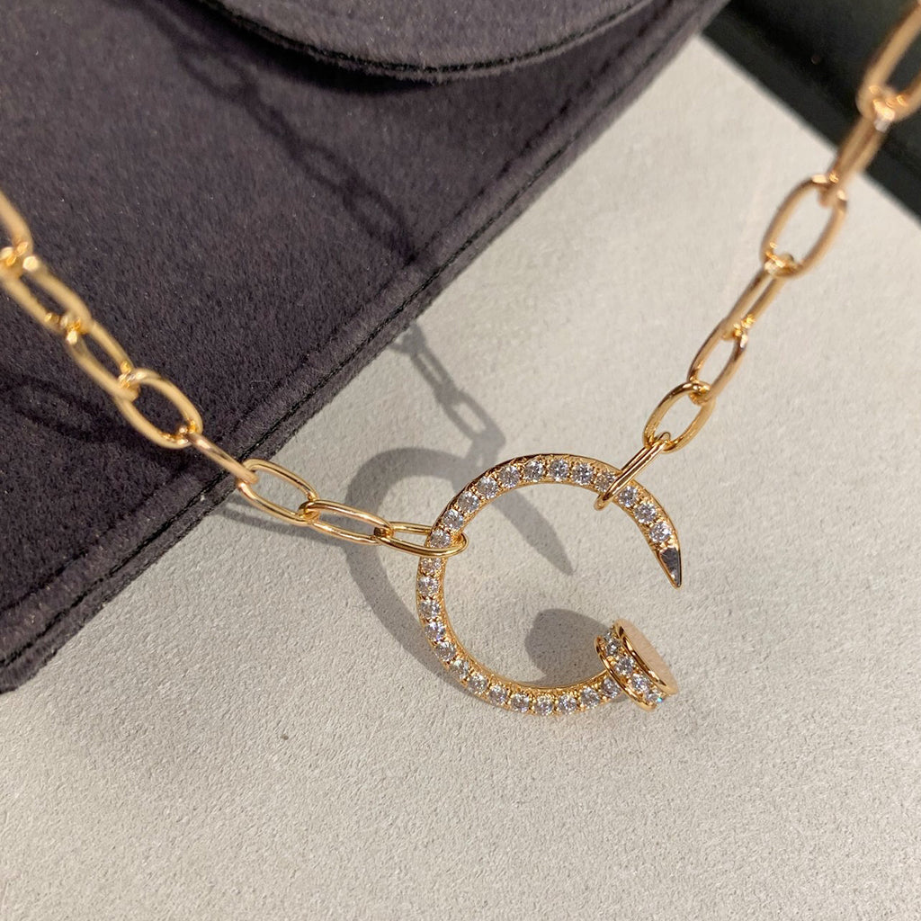 [Cadisa] JUSTE NECKLACE FULL DIAMONDS