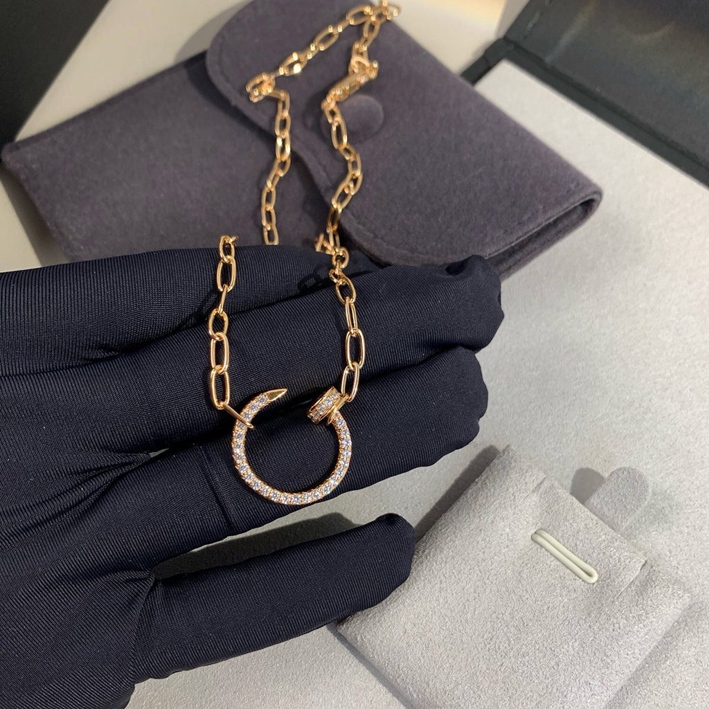[Cadisa] JUSTE NECKLACE FULL DIAMONDS