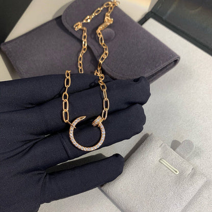[Cadisa] JUSTE NECKLACE FULL DIAMONDS