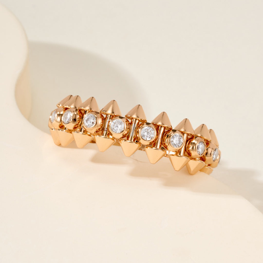 [Cadisa] CLASH 6.8MM DIAMOND MEDIUM RING