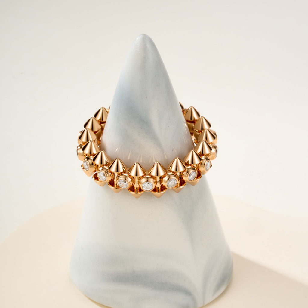 [Cadisa] CLASH 6.8MM DIAMOND MEDIUM RING