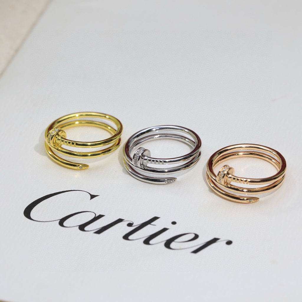 [Cadisa] JUSTE RING 4.8MM HALF DIAMOND